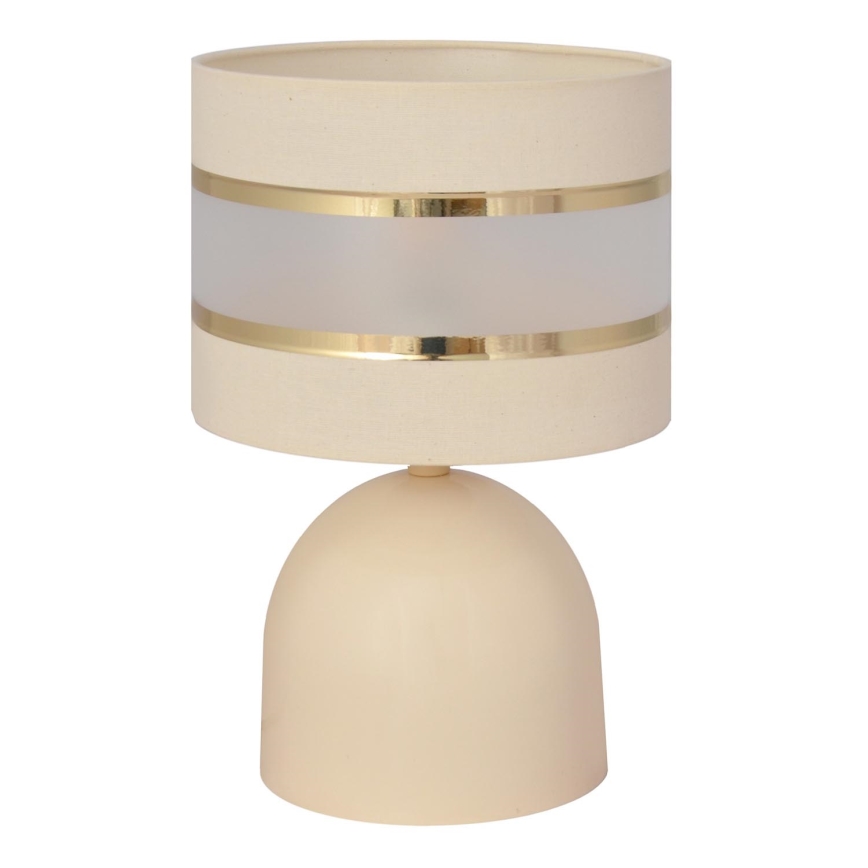 Stolná lampa HELEN 1xE27/15W/230V krémová/zlatá