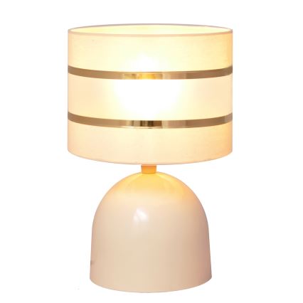 Stolná lampa HELEN 1xE27/15W/230V krémová/zlatá