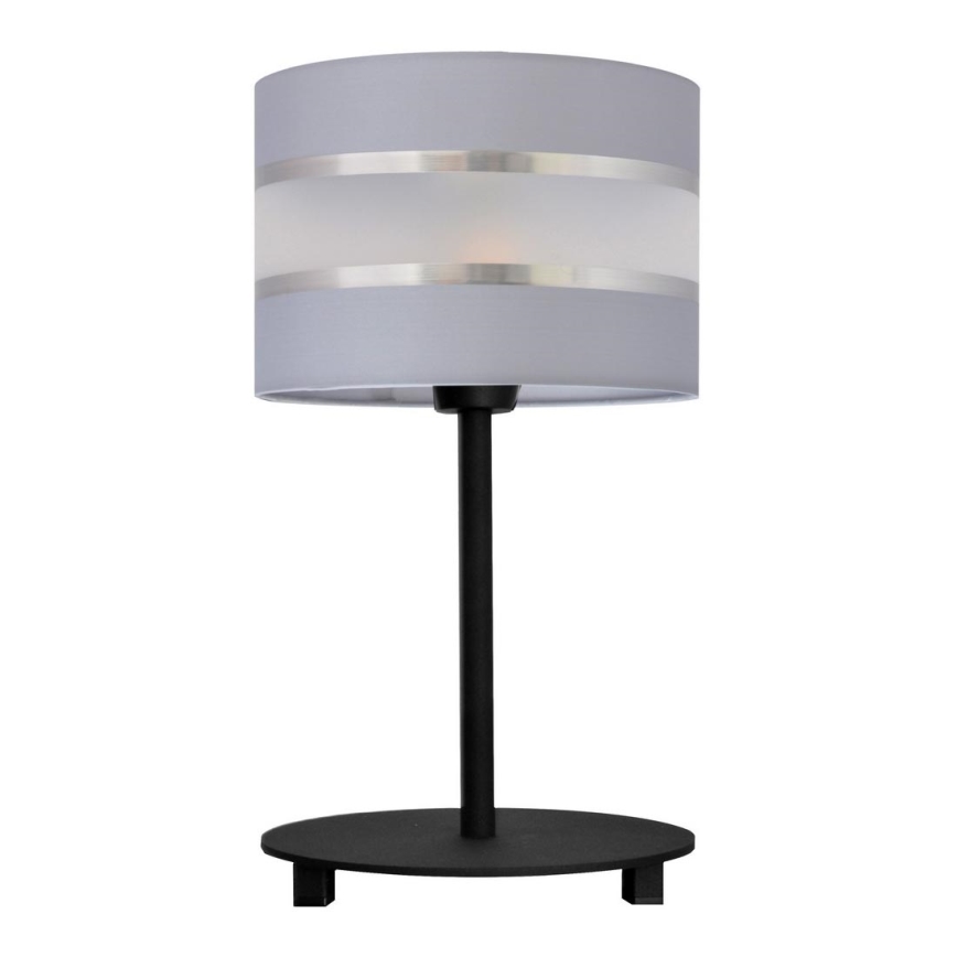 Stolná lampa HELEN 1xE27/15W/230V šedá/čierna