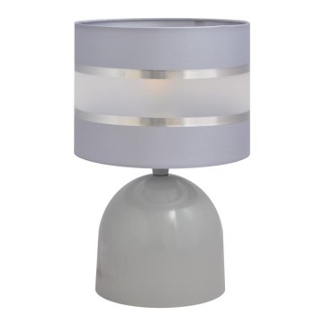Stolná lampa HELEN 1xE27/15W/230V šedá/strieborná