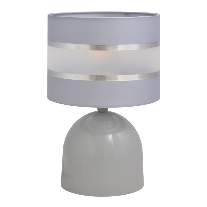Stolná lampa HELEN 1xE27/15W/230V šedá/strieborná