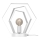 Stolná lampa HEXAGON 1xE27/15W/230V