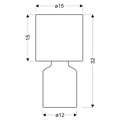 Stolná lampa INER 1xE14/40W/230V hnedá