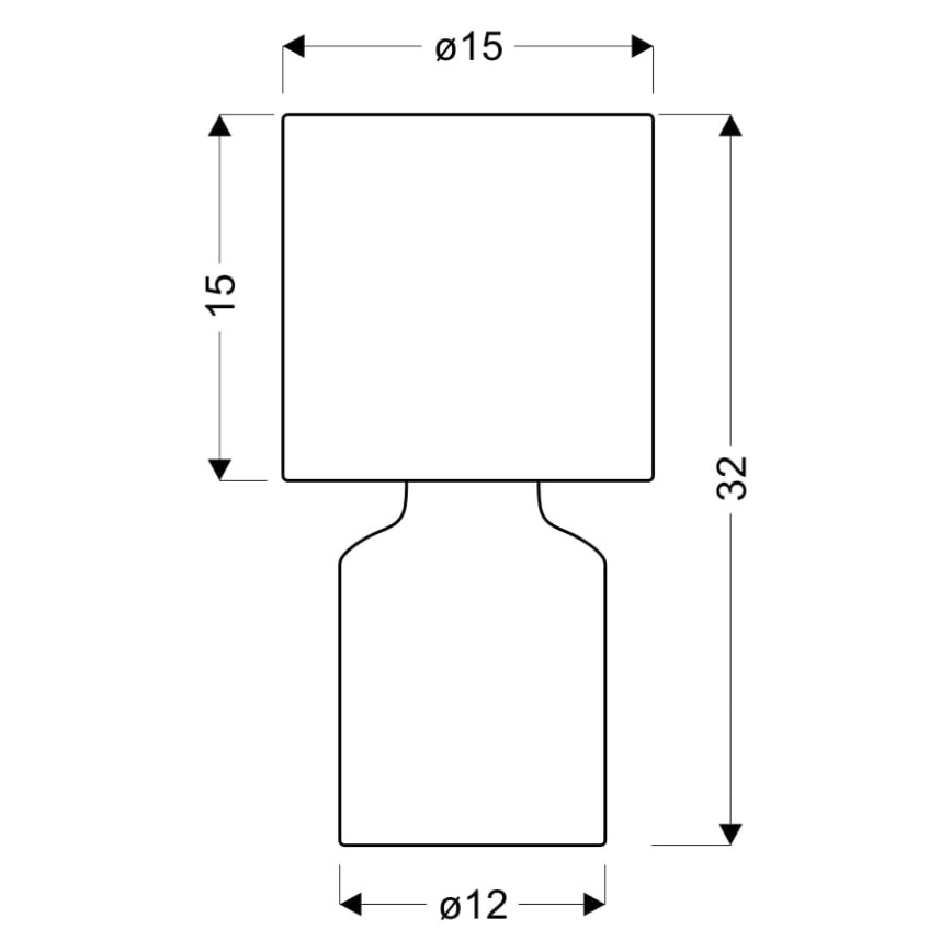 Stolná lampa INER 1xE14/40W/230V hnedá