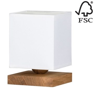 Stolná lampa INGER 1xE27/25W/230V dub – FSC certifikované