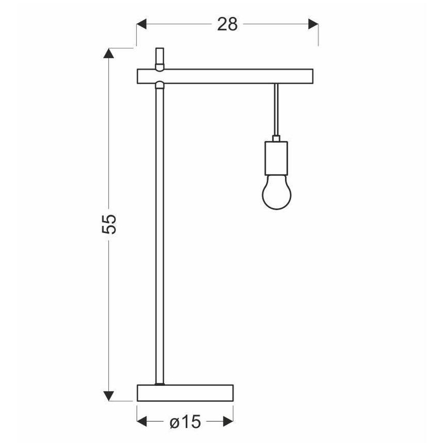 Stolná lampa IZZY 1xE27/60W/230V