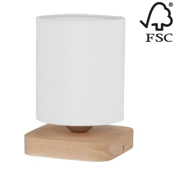 Stolná lampa JENTA 1xE27/25W/230V dub – FSC certifikované
