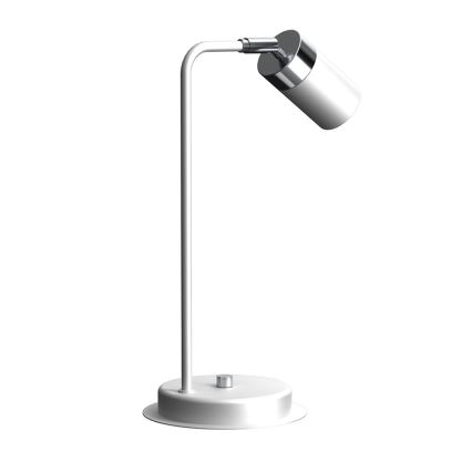 Stolná lampa JOKER 1xGU10/25W/230V biela/lesklý chróm