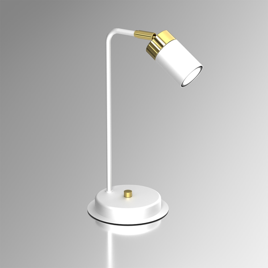 Stolná lampa JOKER 1xGU10/25W/230V biela/zlatá
