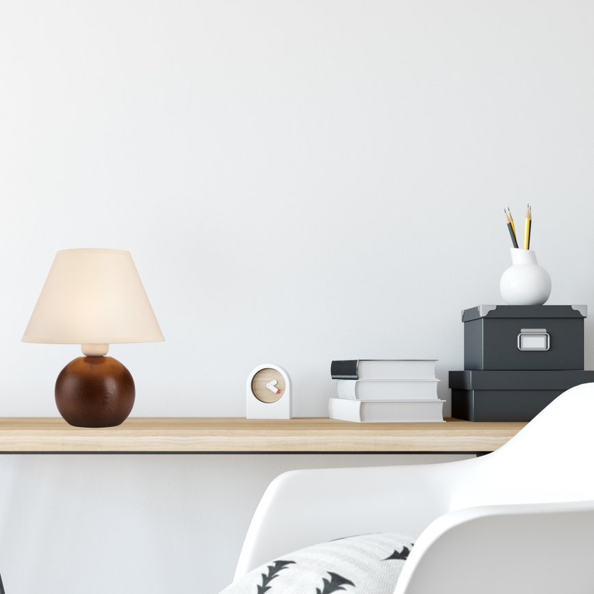 Stolná lampa JUTA 1xE27/60W/230V buk - FSC certifikované