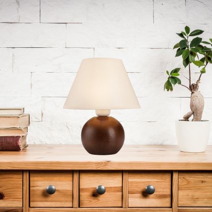 Stolná lampa JUTA 1xE27/60W/230V buk - FSC certifikované