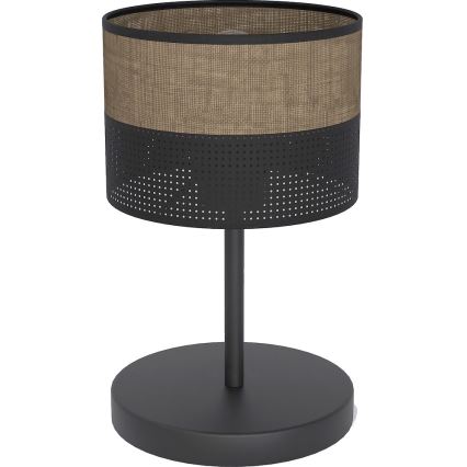 Stolná lampa KARBON 1xE27/15W/230V čierna/hnedá