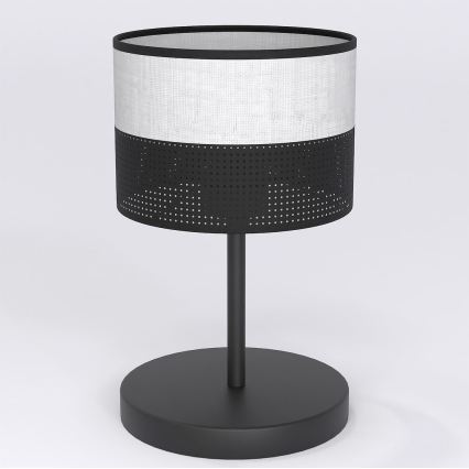 Stolná lampa KARBON 1xE27/15W/230V čierna/šedá