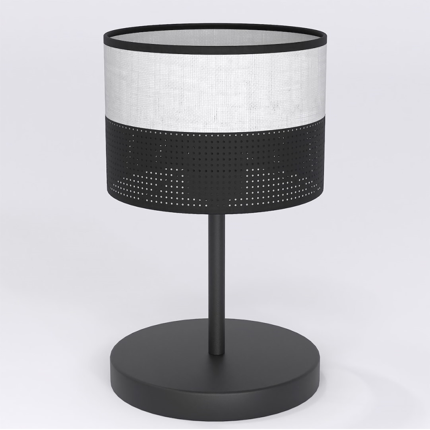 Stolná lampa KARBON 1xE27/15W/230V čierna/šedá