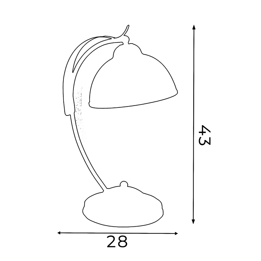 Stolná lampa KORFU 1xE27/60W/230V