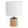 Stolná lampa KRETA 1xE27/25W/230V borovica/biela