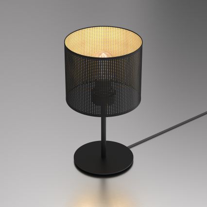 Stolná lampa LOFT SHADE 1xE27/60W/230V pr. 18 cm čierna/zlatá