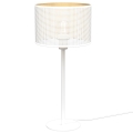 Stolná lampa LOFT SHADE 1xE27/60W/230V pr. 25 cm biela/zlatá