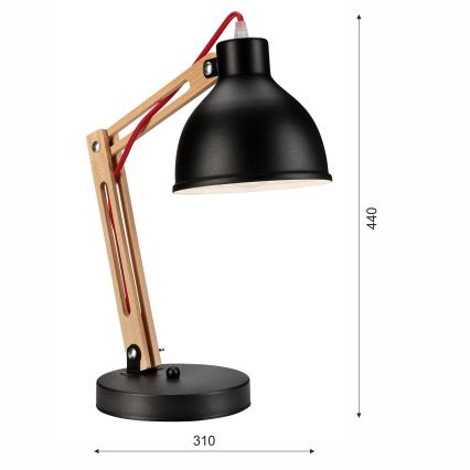 Stolná lampa MARCELLO 1xE27/60W/230V buk