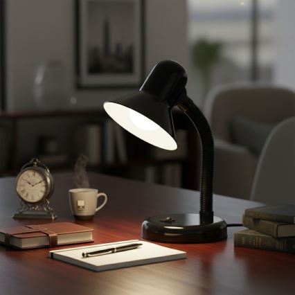 Stolná lampa MENTOR 1xE27/15W/230V čierna