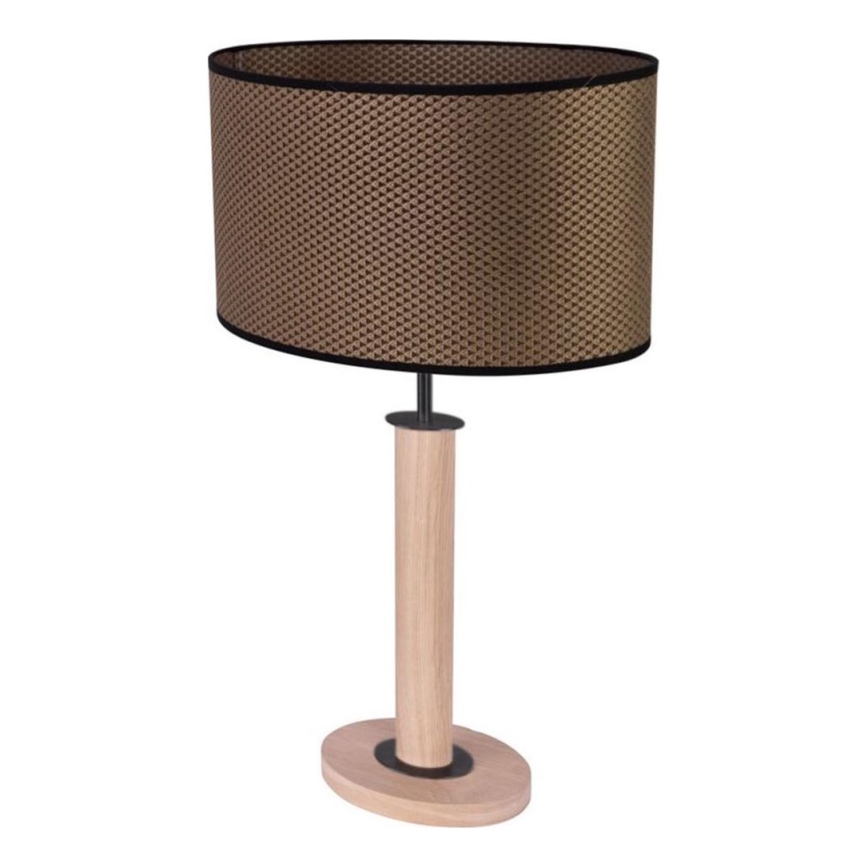 Stolná lampa MERCEDES 1xE27/40W/230V 60 cm hnedá/dub