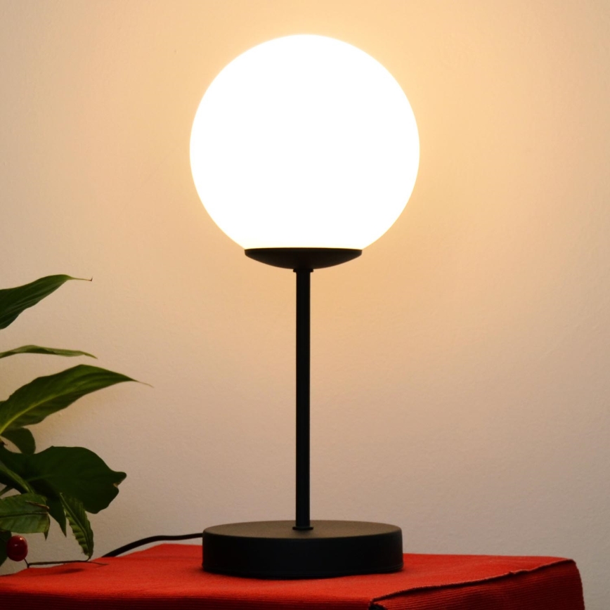 Stolná lampa MOON 1xE27/15W/230V čierna