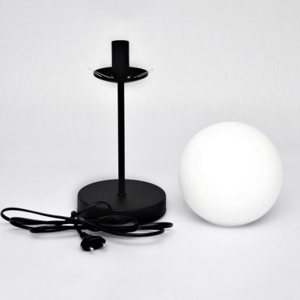 Stolná lampa MOON 1xE27/15W/230V čierna