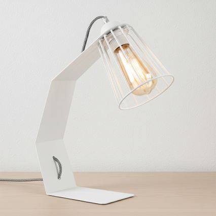 Stolná lampa NANDO 1xE27/15W/230V biela