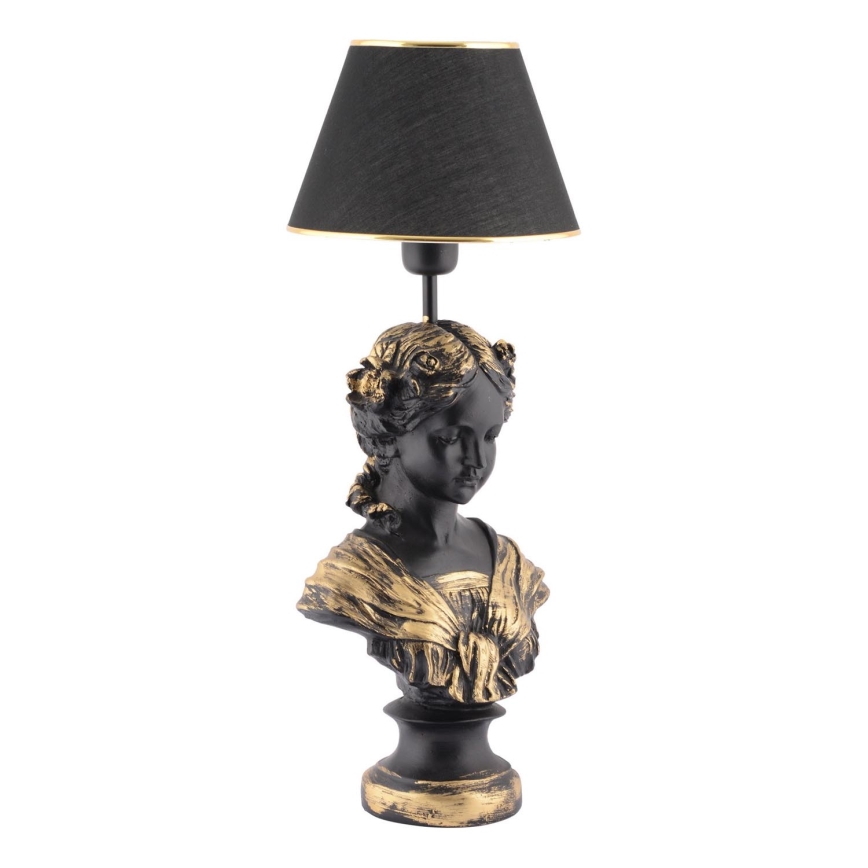 Stolná lampa OPELYA 1xE27/40W/230V čierna/zlatá