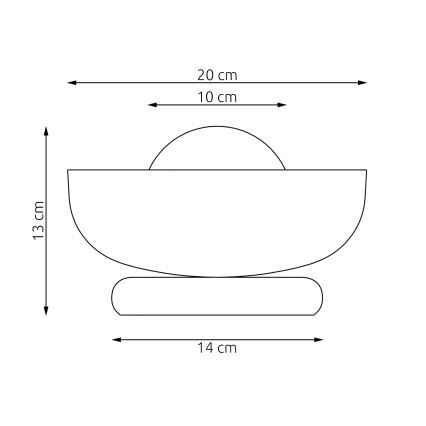 Stolná lampa OZZY 1xG9/8W/230V béžová
