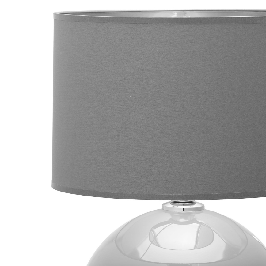 Stolná lampa PALLA 1xE27/15W/230V šedá