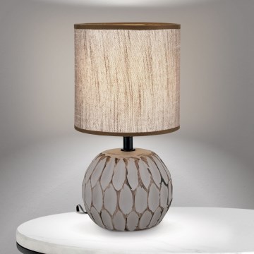 Stolná lampa PINIA 1xE14/25W/230V keramika béžová/šedá