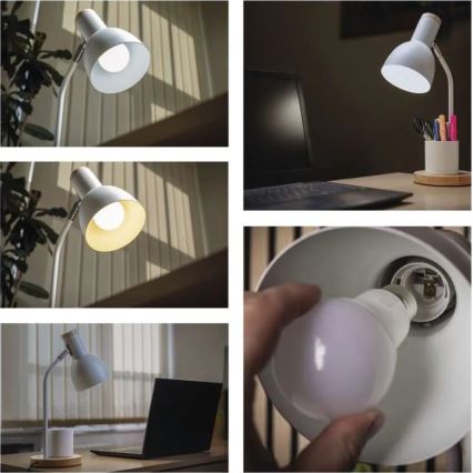 Stolná lampa POPPY 1xE27/25W/230V biela