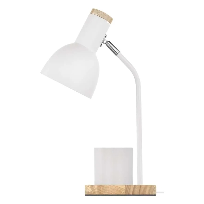 Stolná lampa POPPY 1xE27/25W/230V biela