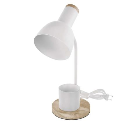 Stolná lampa POPPY 1xE27/25W/230V biela