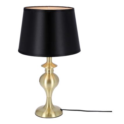 Stolná lampa PRIMA GOLD 1xE27/60W/230V čierna/zlatá