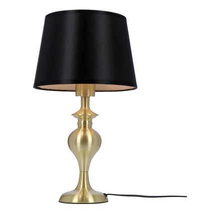 Stolná lampa PRIMA GOLD 1xE27/60W/230V čierna/zlatá