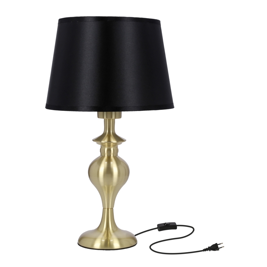 Stolná lampa PRIMA GOLD 1xE27/60W/230V čierna/zlatá