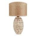 Stolná lampa RAMZES 1xE27/40W/230V béžová