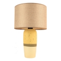 Stolná lampa RAMZES 1xE27/40W/230V béžová/žltá