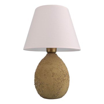 Stolná lampa RAMZES 1xE27/40W/230V biela/hnedá