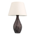 Stolná lampa RAMZES 1xE27/40W/230V biela/hnedá