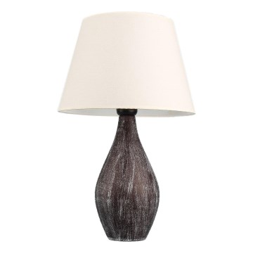 Stolná lampa RAMZES 1xE27/40W/230V biela/hnedá