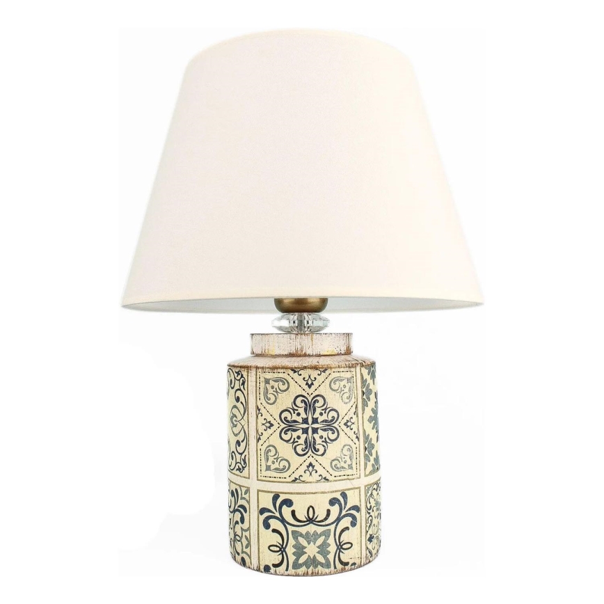 Stolná lampa RAMZES 1xE27/40W/230V biela