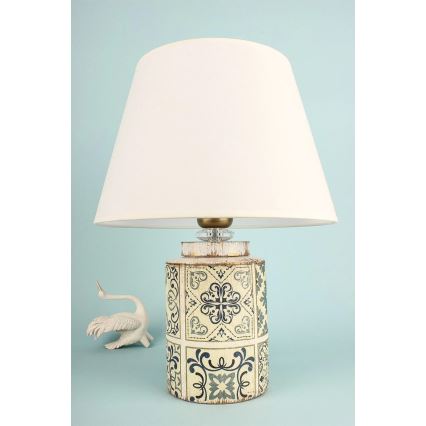 Stolná lampa RAMZES 1xE27/40W/230V biela