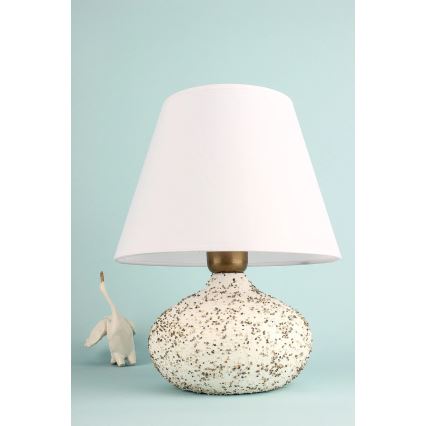 Stolná lampa RAMZES 1xE27/40W/230V biela