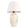 Stolná lampa RAMZES 1xE27/40W/230V biela/krémová