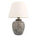 Stolná lampa RAMZES 1xE27/40W/230V biela/šedá