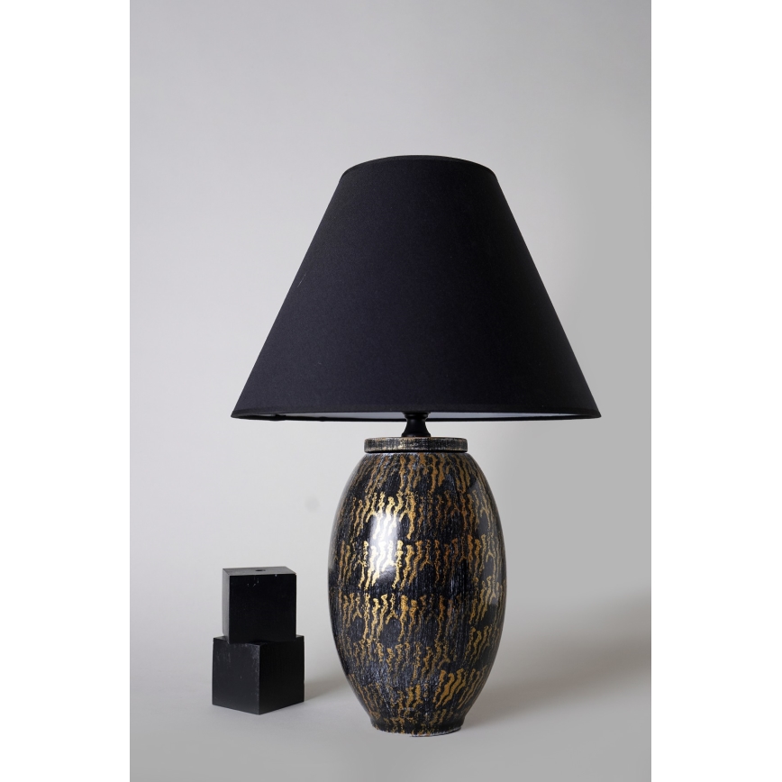 Stolná lampa RAMZES 1xE27/40W/230V čierna