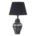Stolná lampa RAMZES 1xE27/40W/230V čierna/strieborná